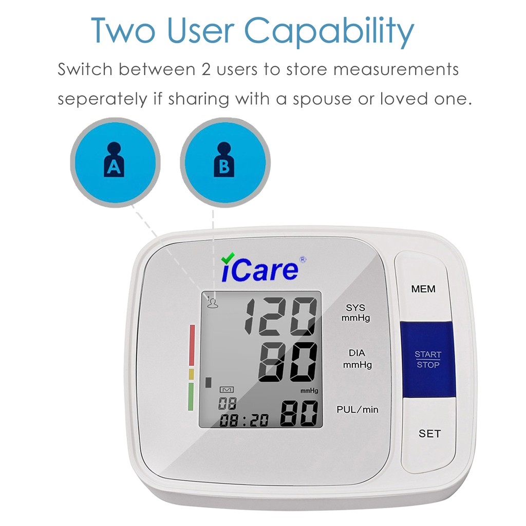 iCare®CK808 Upper Arm Blood Pressure Monitor Lazada PH
