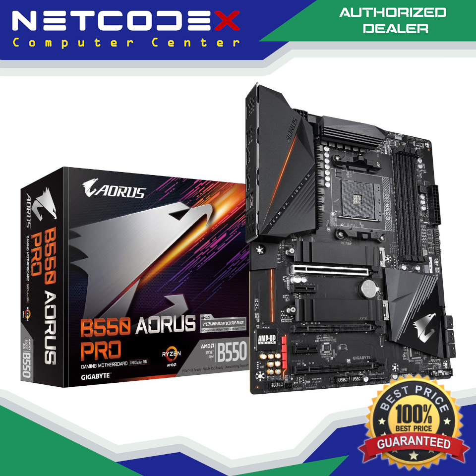 GIGABYTE B550 AORUS PRO (AM4 AMD/B550/ATX/Dual SATA 6Gb/s/USB