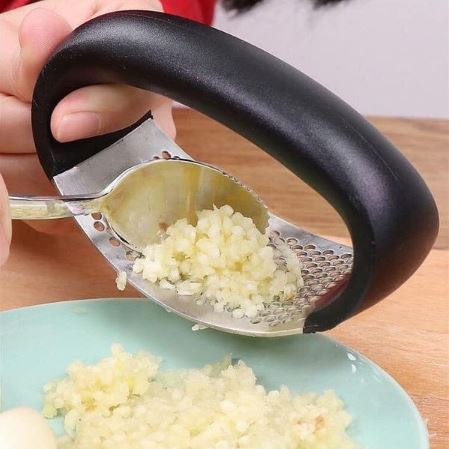 Mini Garlic Press Presser Onion Chopper Garlic Mincer Slicer Dicer Gra –  Zamara Mall