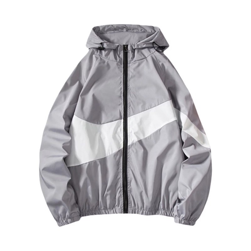 Windbreaker Jacket with Nike Swoosh 