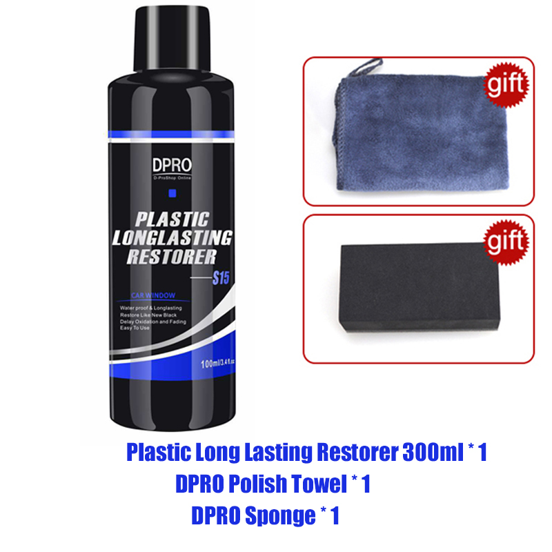 Dpro Plastic Renovator Restore Coating Car Polish Plastic Rubber Repair