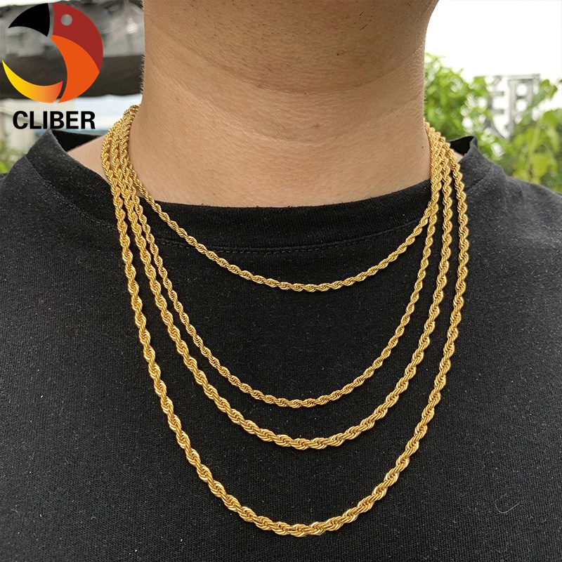 Women Gold Rope Chain Africa Jewelry 