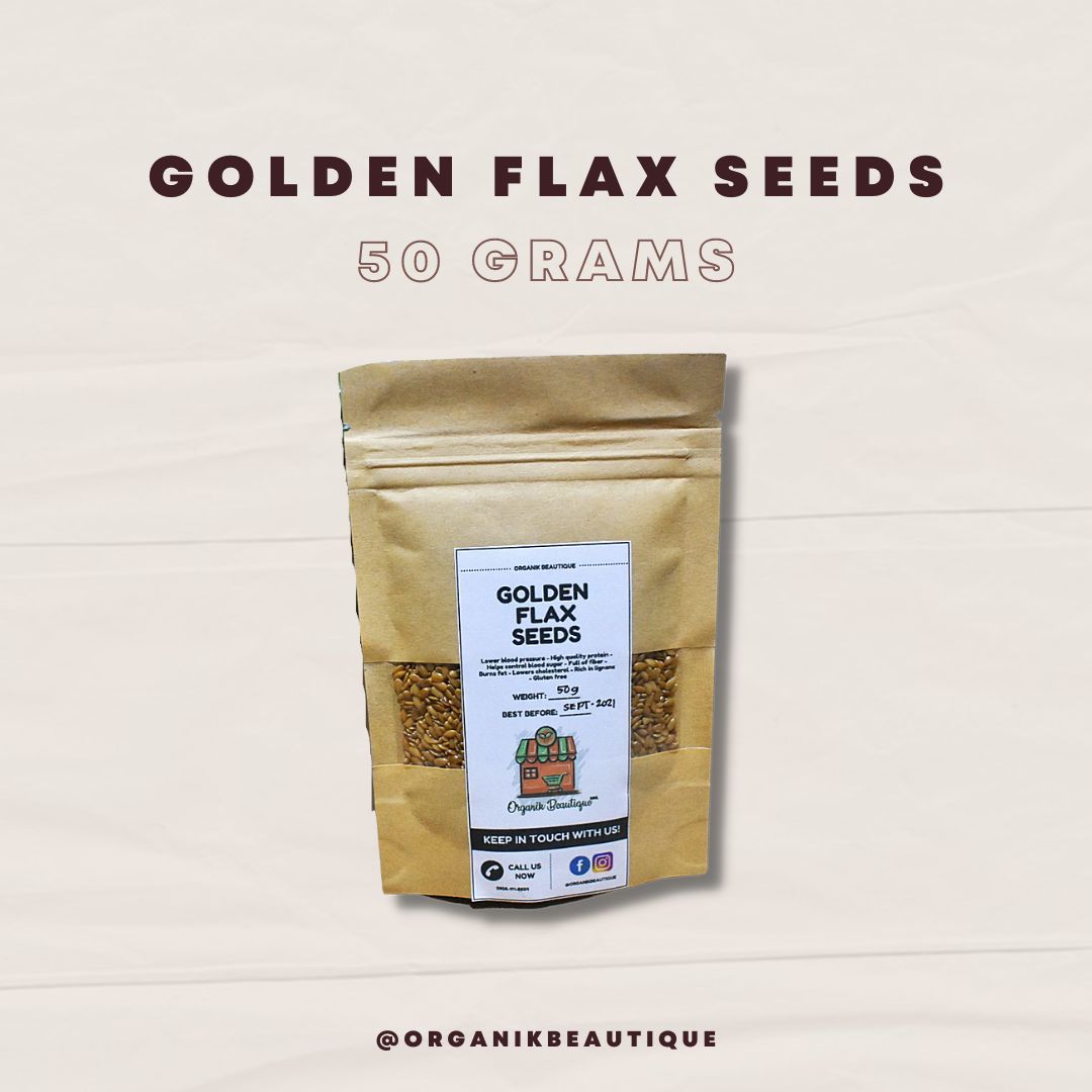 Golden Flax Seeds | Premium Quality | 50g, 100g, 250g, 500g & 1kg ...