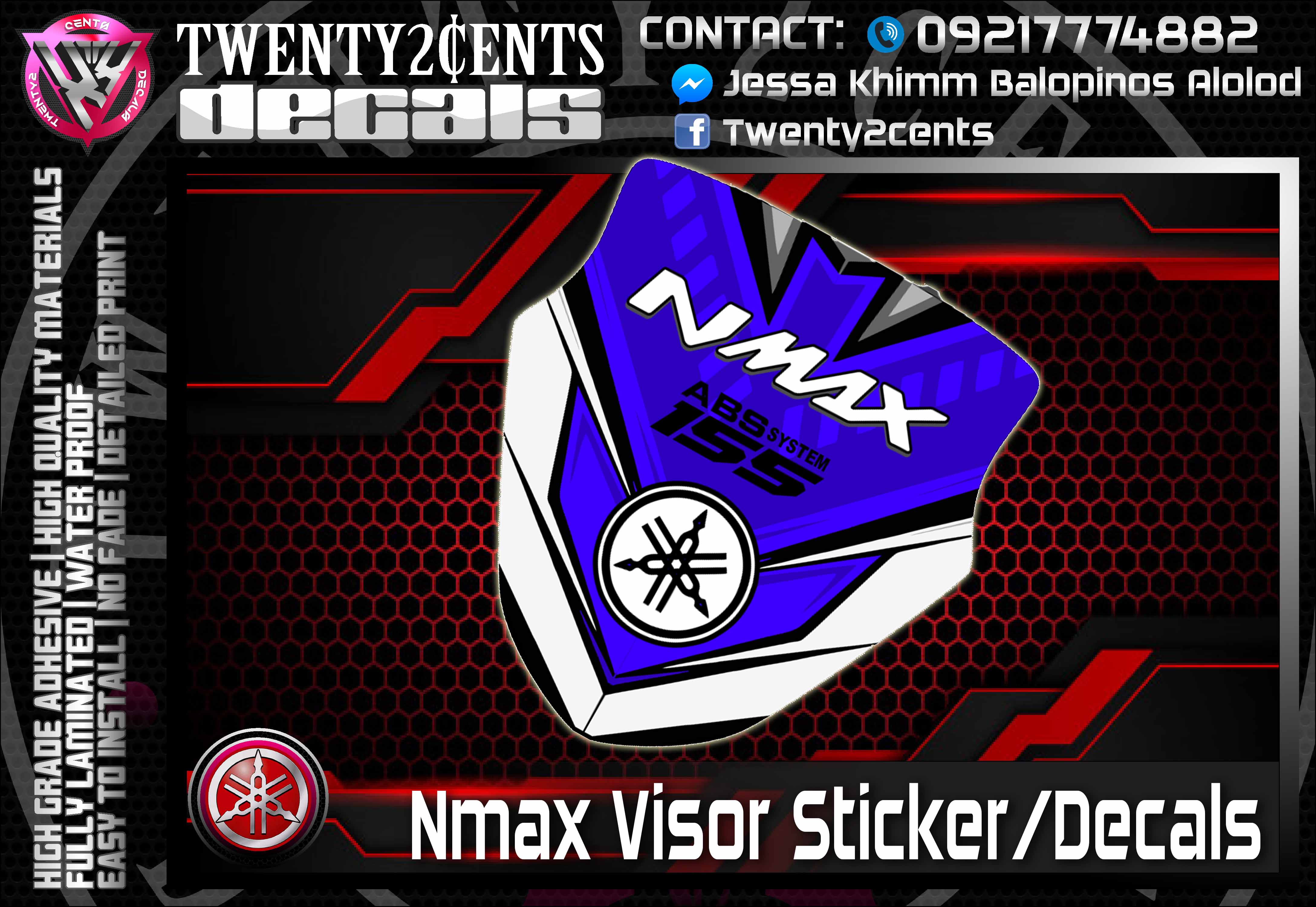 Nmax Visor Sticker Design
