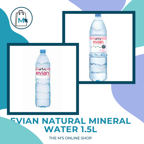 EVIAN NATURAL MINERAL WATER 1.5L(Max order 6 bottles) Lazada PH