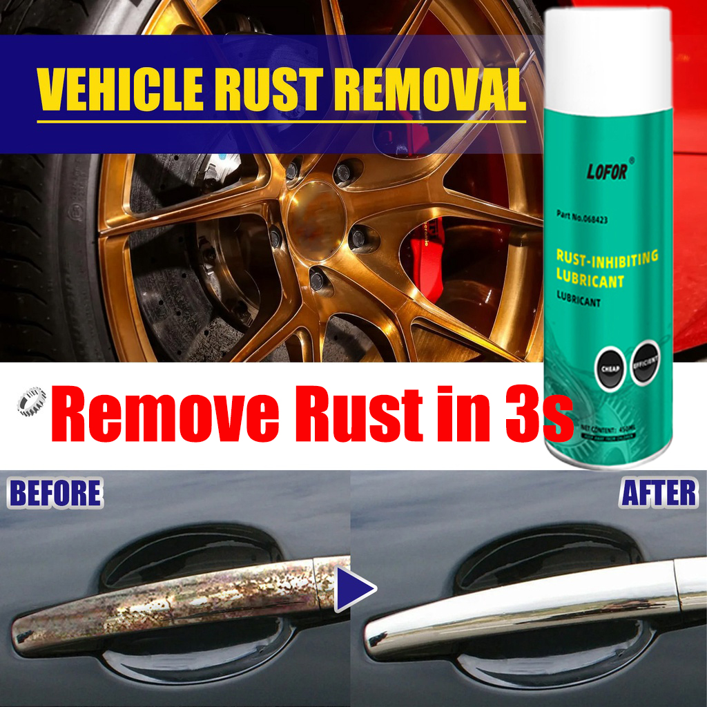 450ml Fast Effective Rust Remover Spray for Motorcycle Metal Car Rust