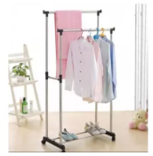BIG SHARK Telescopic Stainless Steel Clothes Rack - High Quality