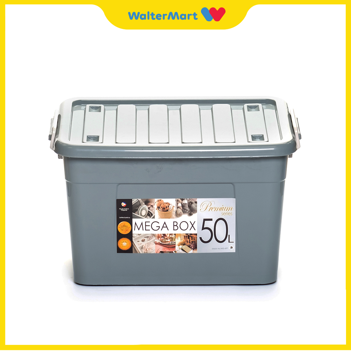 MEGABOX 100 Authentic 50L Storage Box Gray Lazada PH
