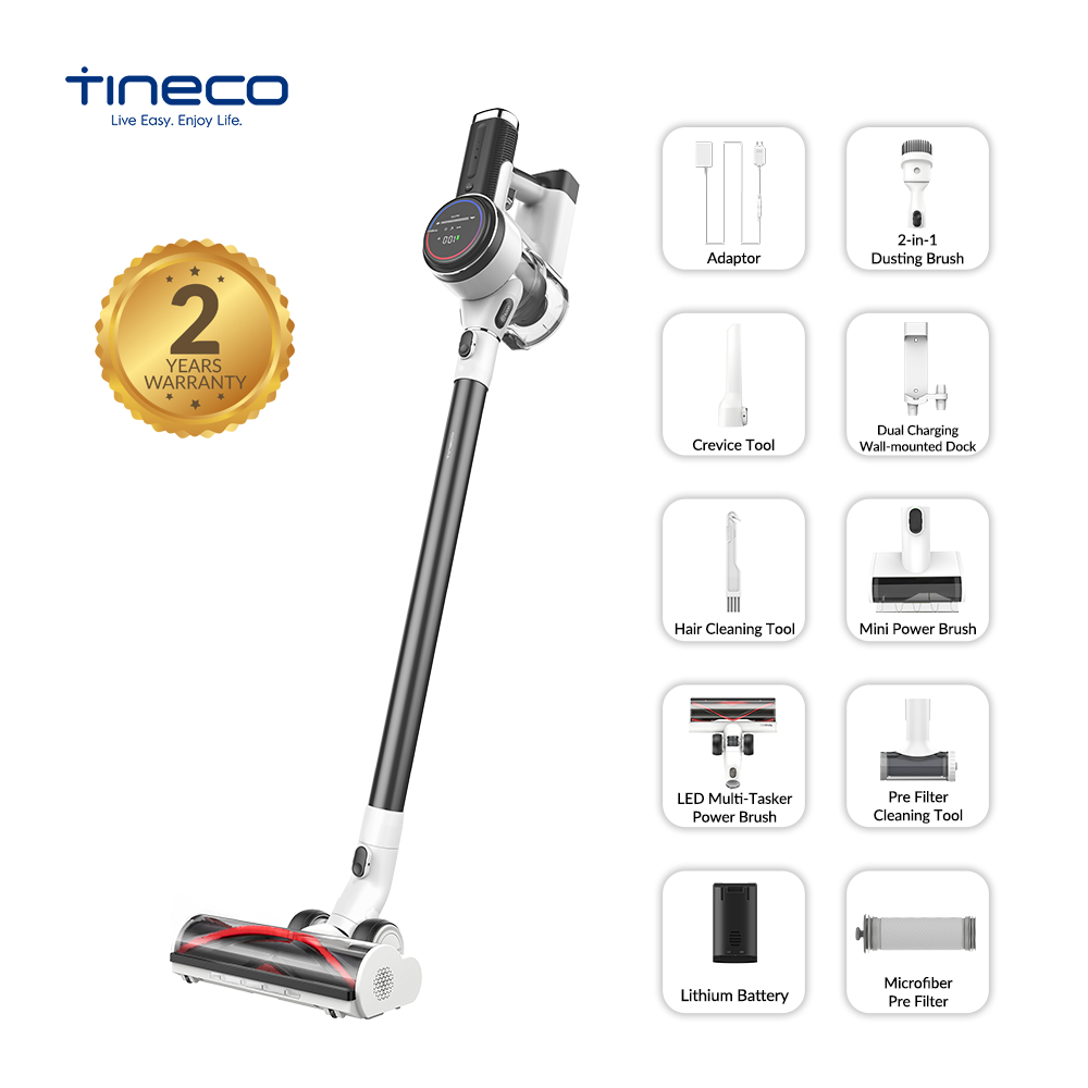 Tineco A10 Hero Cordless Vacuum Cleaner Handheld Lightweight 350W Rating Power Rechargeable Li-Ion Battery for Hard Floor Carpet Pet Hair Car