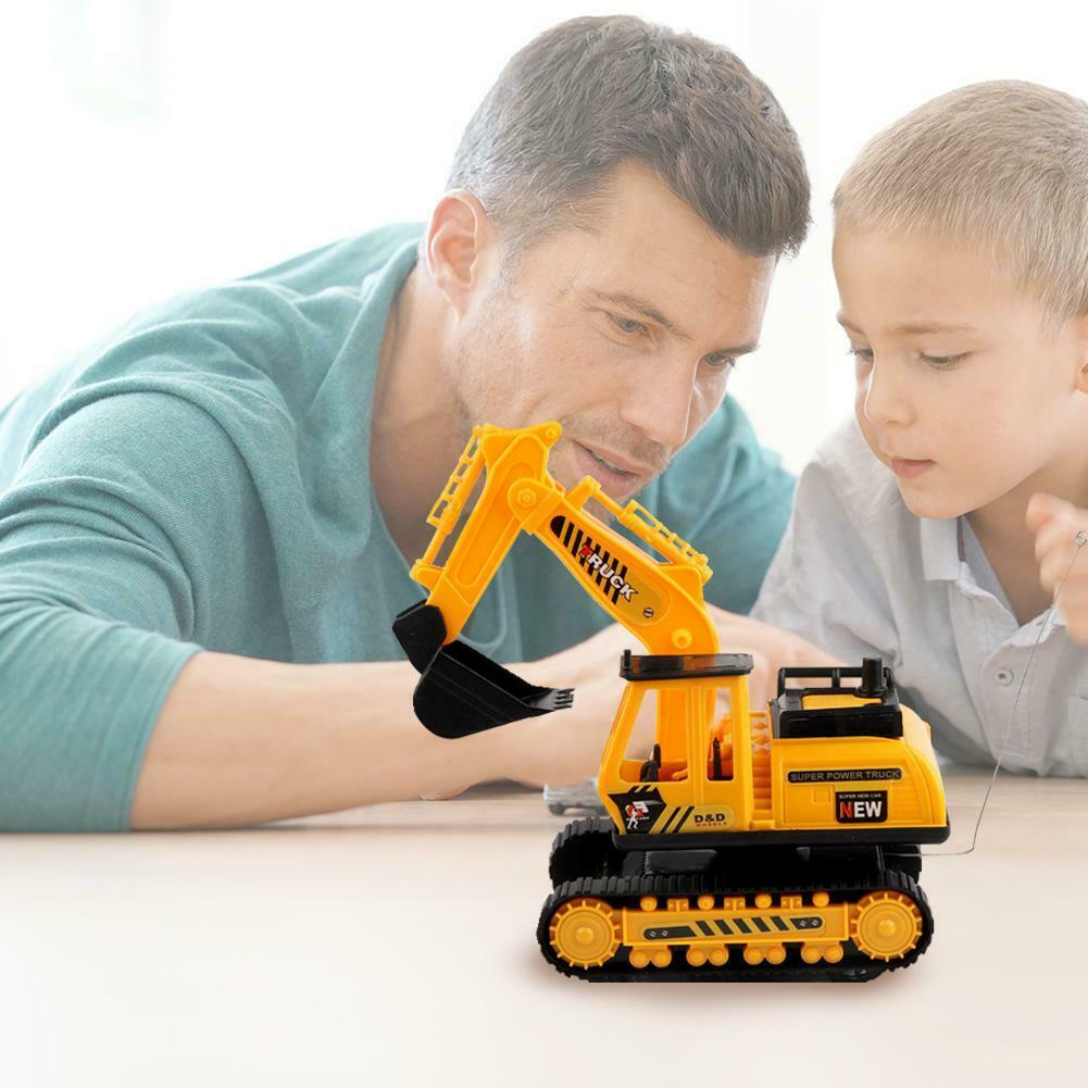 Kid Remote Control Digger RC Toy Excavator Truck Radio Controlled