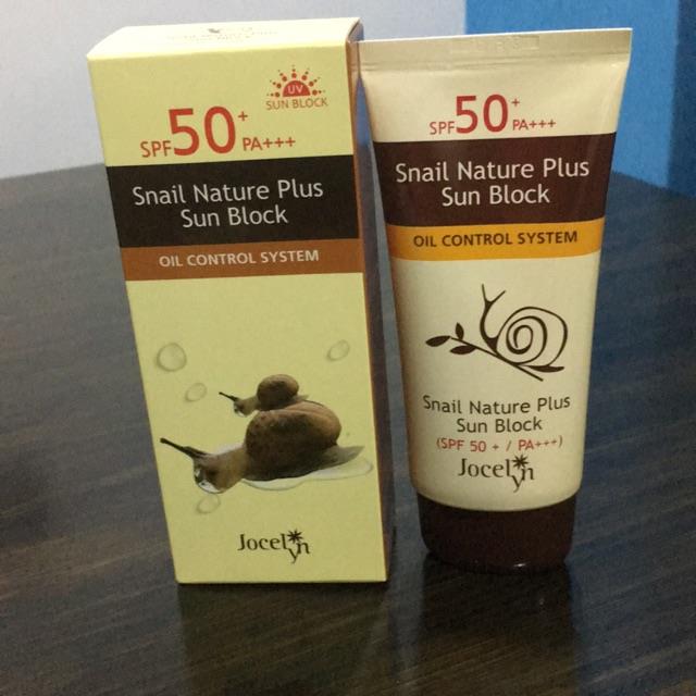 jocelyn snail nature plus sunblock