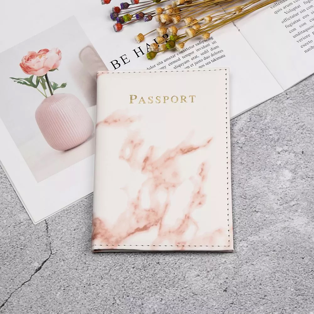 Marble Passport Cover for Men Women Travel Passport Case Travel Document Cover Passport Holders