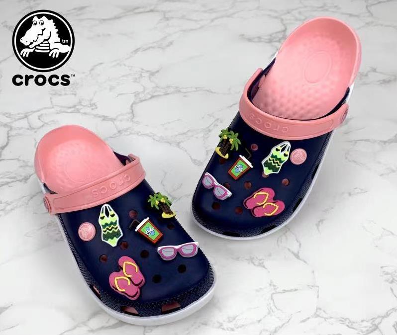 New crocs korean fashion with jibbitz design 5 colors Lazada PH