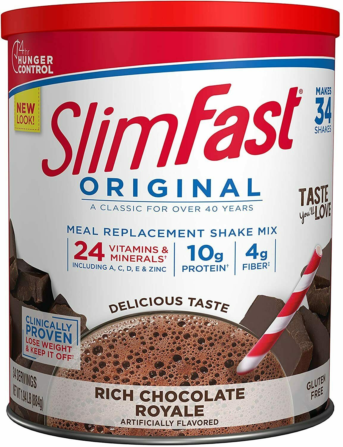 Slimfast Original Rich Chocolate Royale Meal Replacement Shake Mix For ...