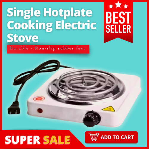 1500W Single Hotplate Cooking Electric Stove Hot Plate Burner, Portable