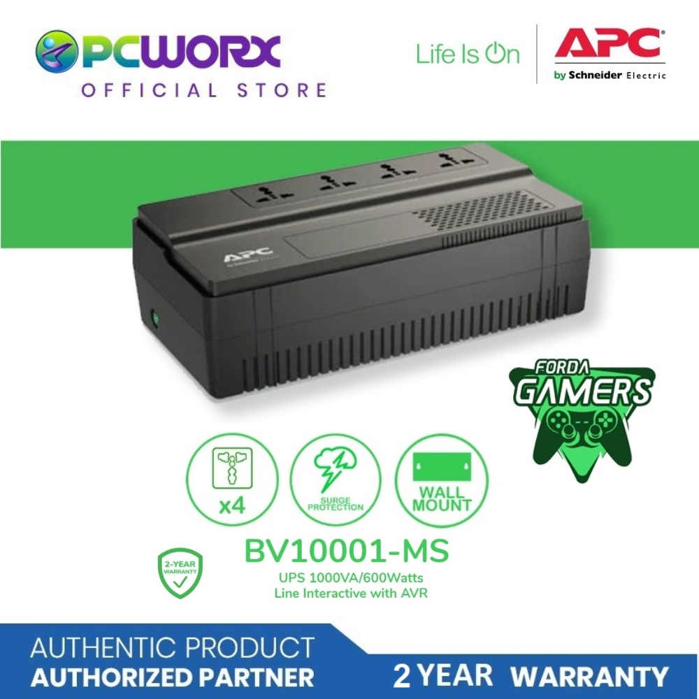 APC UPS BV1000I-MS 1000VA/600Watts Line Interactive | APC UPS | UPS ...