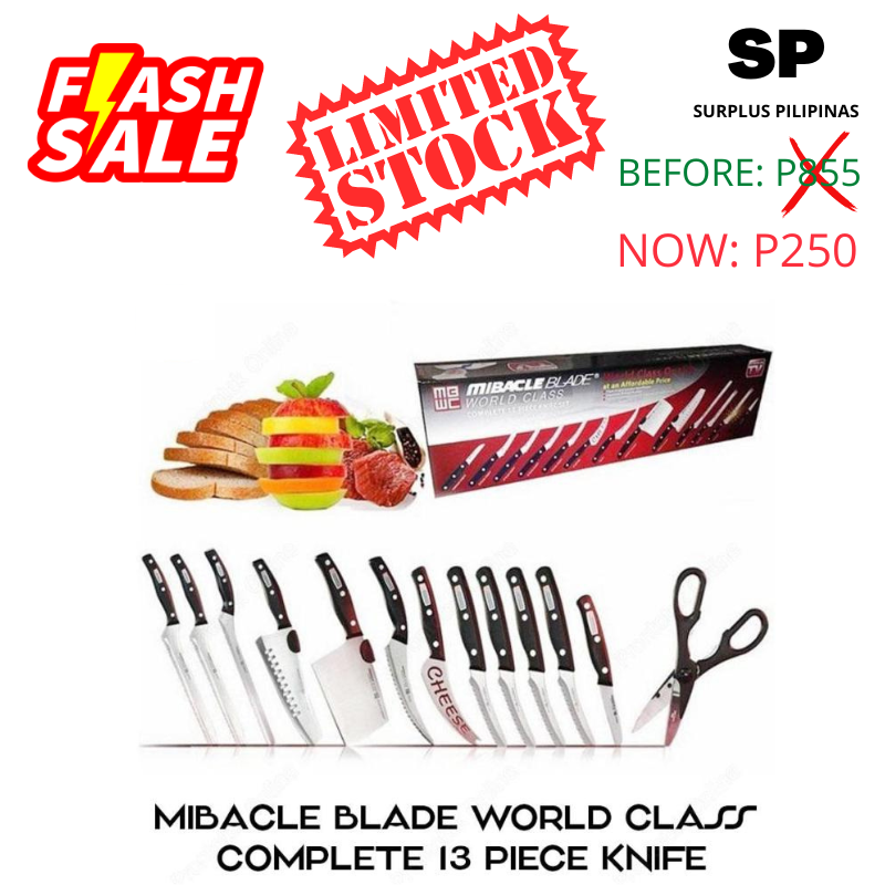 Miracle Blade World Class Complete 13 Pieces Knife Set Lazada Ph 3755