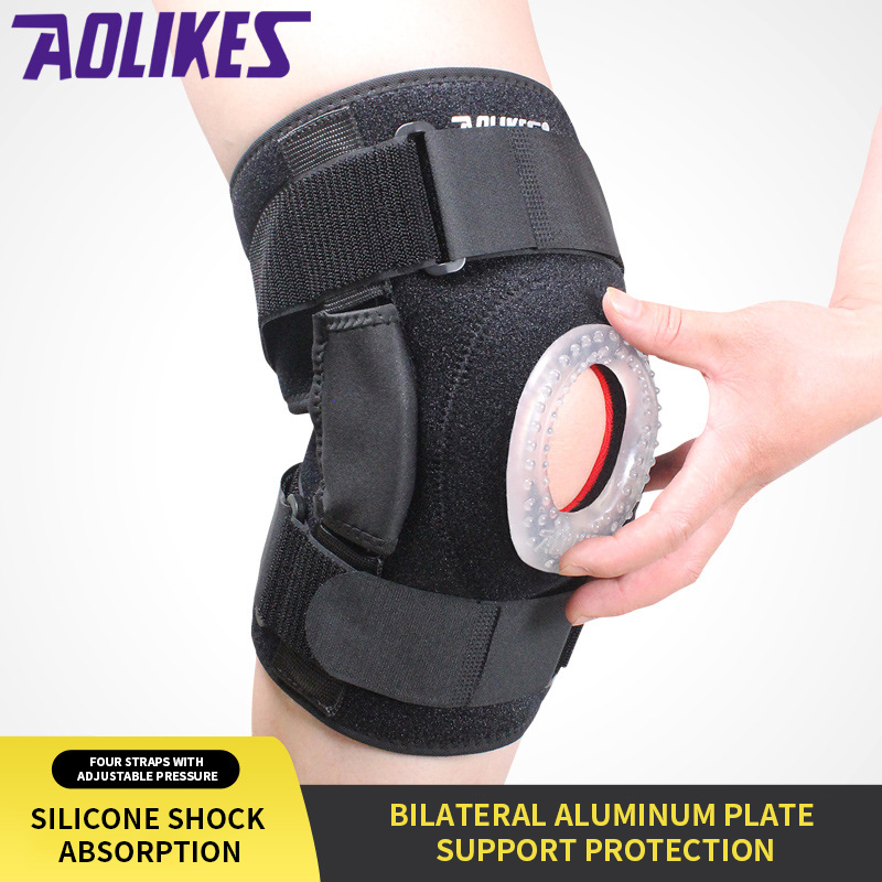 AOLIKES Knee Support For Sports Adjustable Compression Breathable ...
