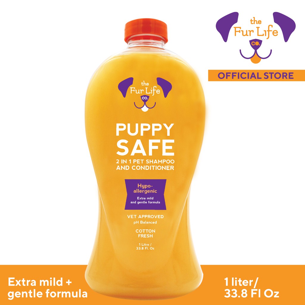 The Fur Life Co. Puppy Safe 2in1 Dog Shampoo and Conditioner 1L