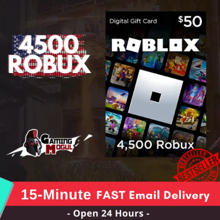 4 500 Robux 50 Roblox 15 Minute Fast Email Delivery Robux Code Gaming Mogul Lazada Ph - 14000 robux
