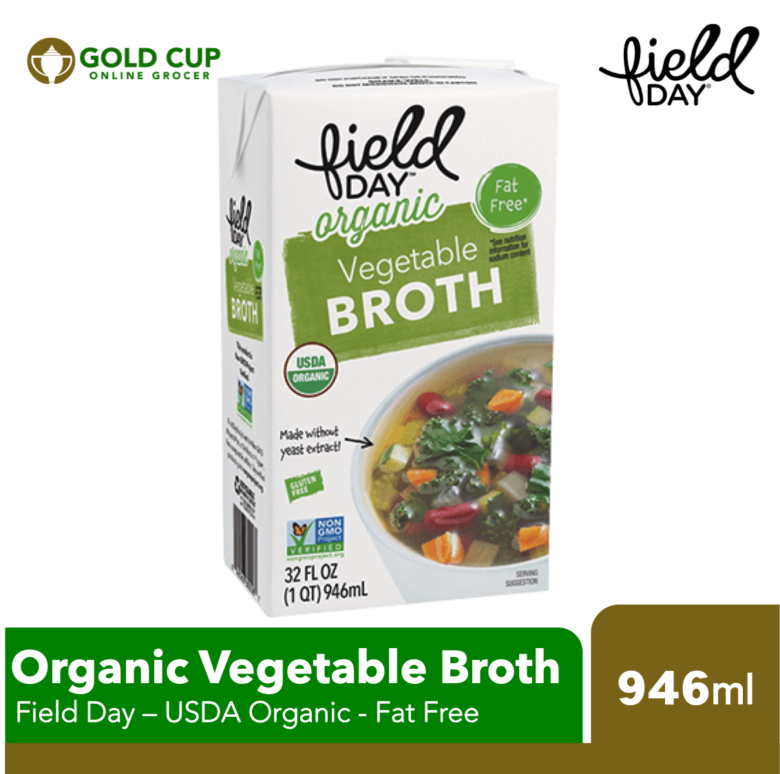 Field Day Organic Vegetable Broth 946ml Lazada PH