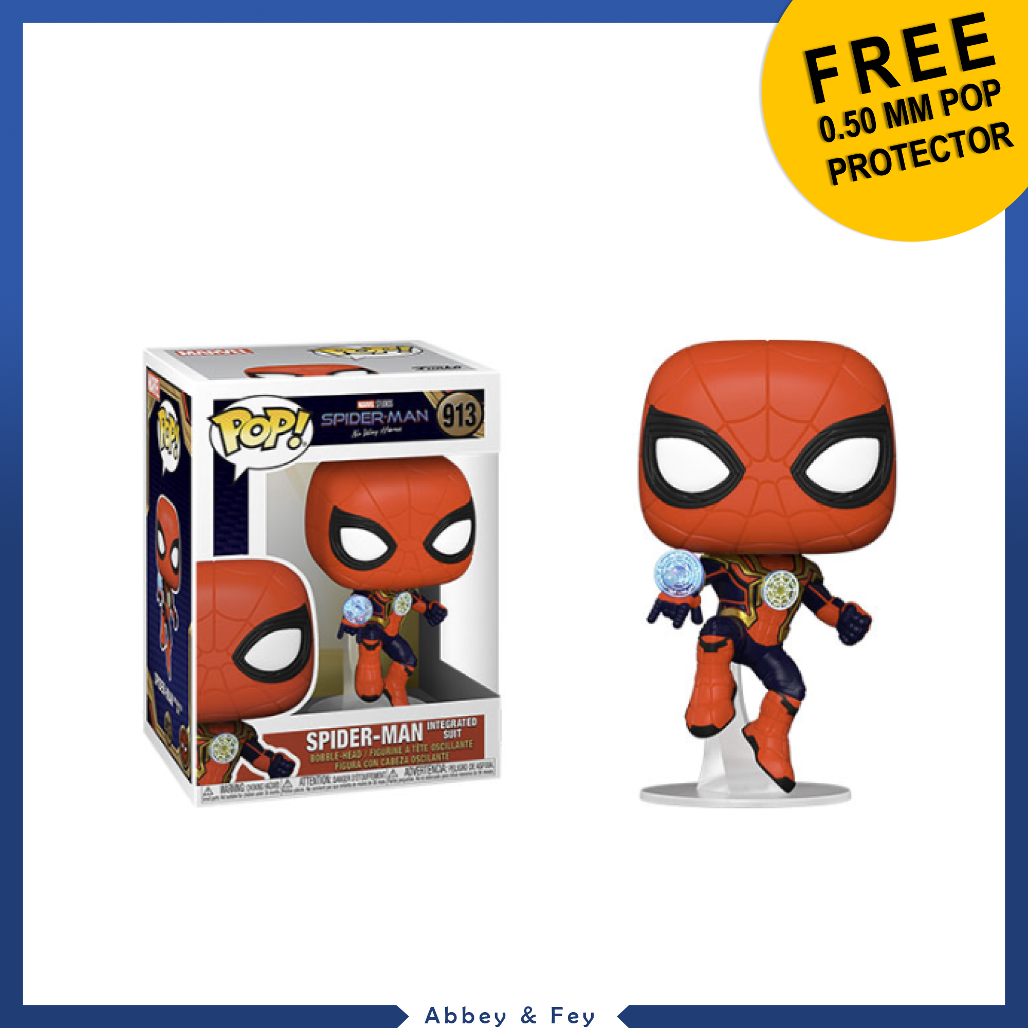 Funko Pop Marvel Studios No Way Home SPIDER-MAN Integrated Suit #913 (Free  Protector) Sold by Abbey & Fey | Lazada PH