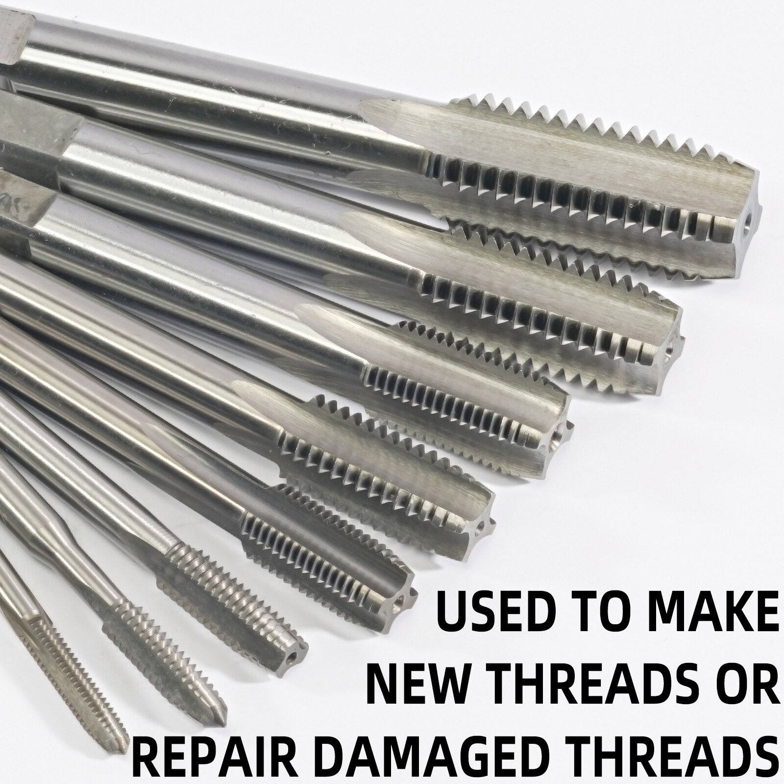 Aceteel No 4-40 UNC Machine Tap HSS 4 x 40 UNC Thread Tap Right Hand