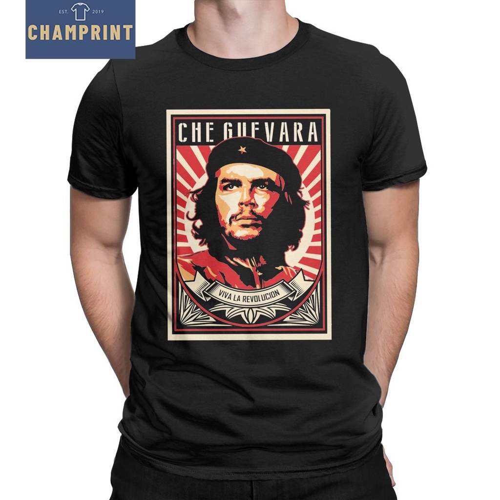 Men's Fashion T-Shirt Che Guevara El Che Punk Rock Short Sleeve T Shirts  Casual Summer Dress Printed Tops
