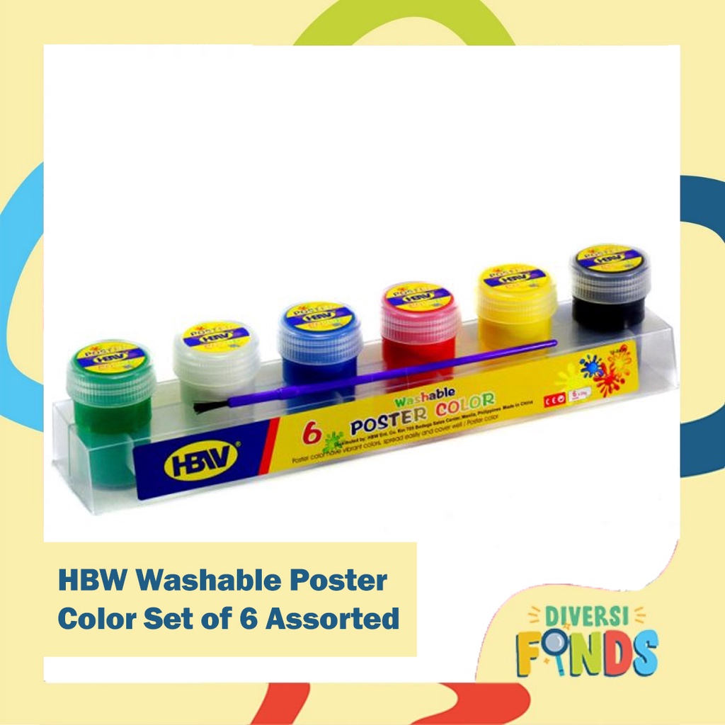 Joy / HBW Poster Paint / Color Assorted Colors Different Variations with and without case