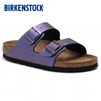 purple metallic birkenstocks