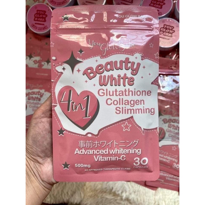 You Glow Babe Beauty White 4 in 1 Glutathione Collagen Slimming Capsule |  Lazada PH