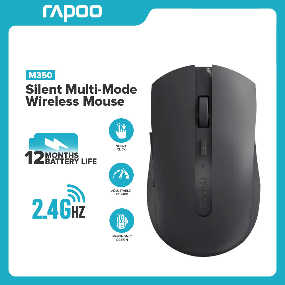 Rapoo M350 Wireless Mouse for Computer2400DPI Silent Mouse with 2.4GHz USB  Receiver for PC MacBook Tablet Laptop Bluetooth 5.0 & 2.4G Wireless  Connectivity 2400Dpi Optical Engine Mouse - Lazada | Lazada PH