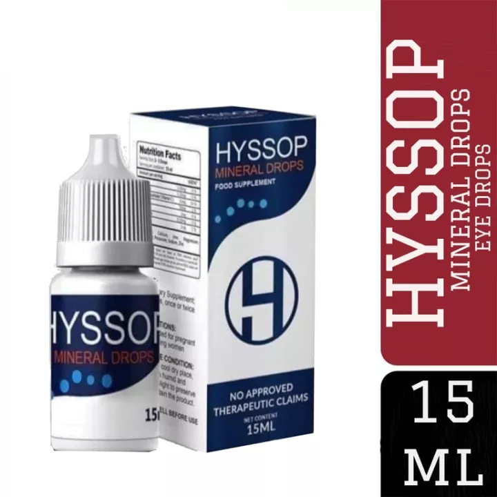 【Free Shipping】HYSSOP Eye drop 15ML Eye Strain Cataract Removes hissop