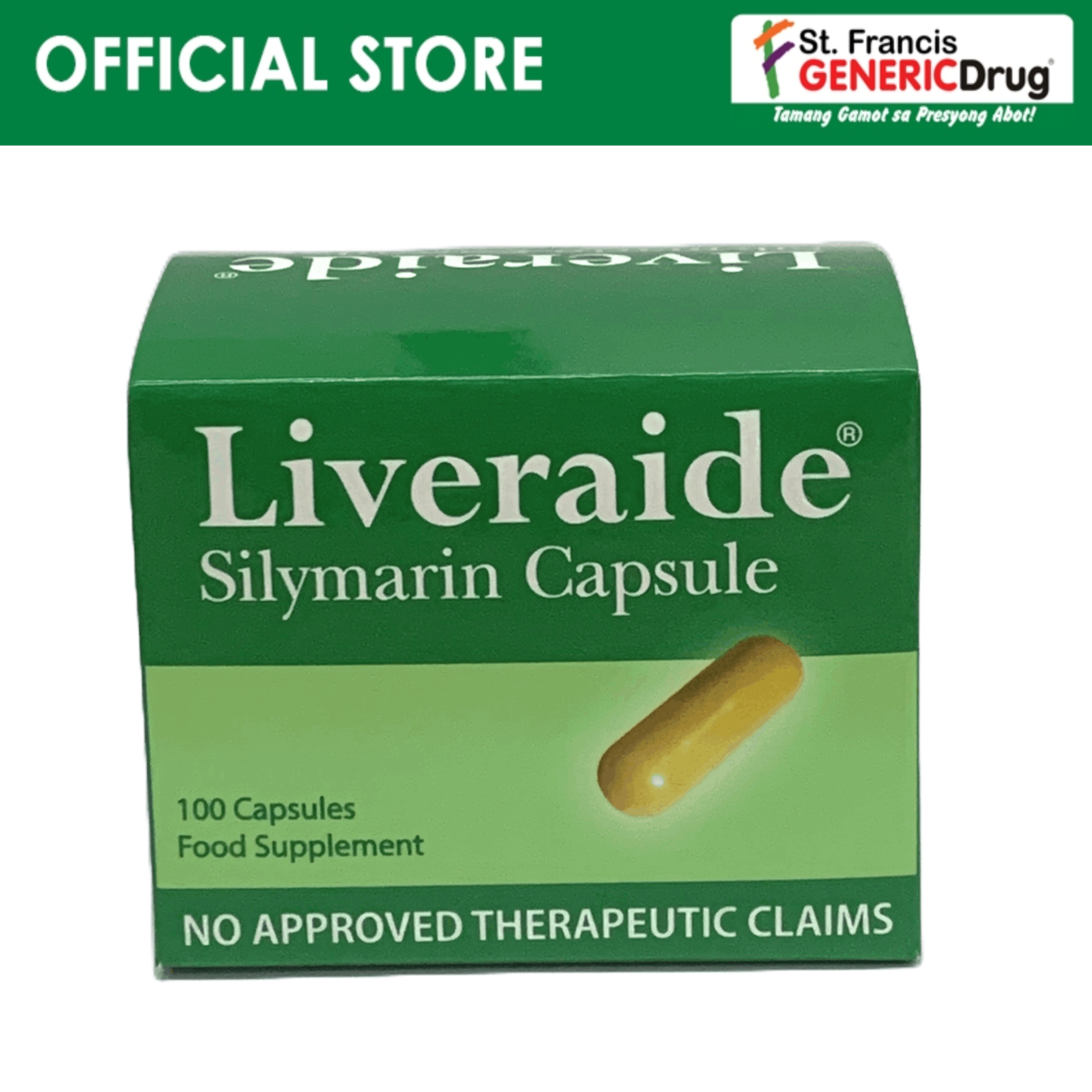 Silymarin (Liveraide®) Capsule by 10s Lazada PH