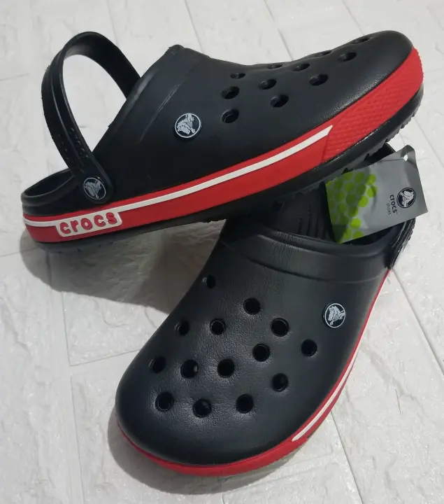 mens red crocs