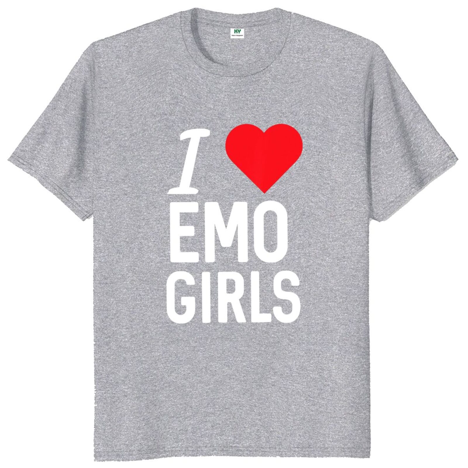 Funny Meme Tshirt I Heart / Love Emo Girls Joke Tee Gift 