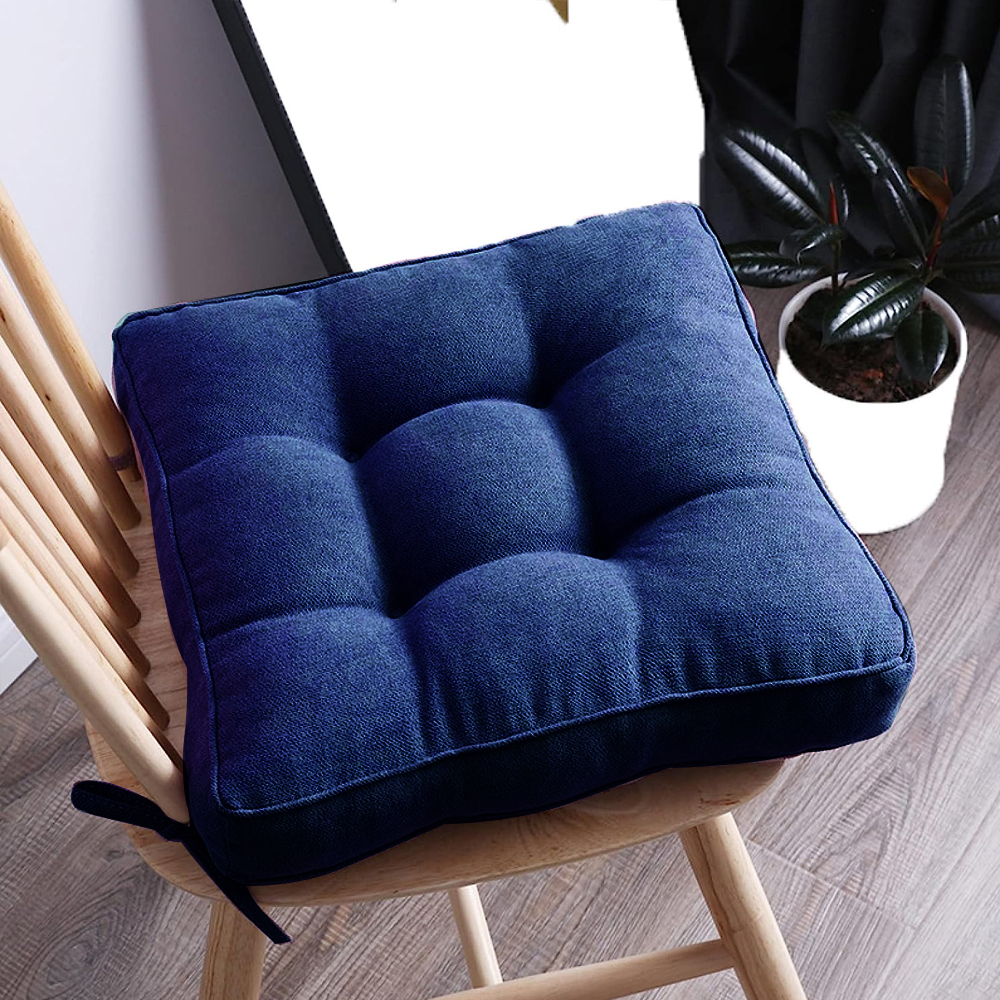 Blue velvet 2024 chair cushions