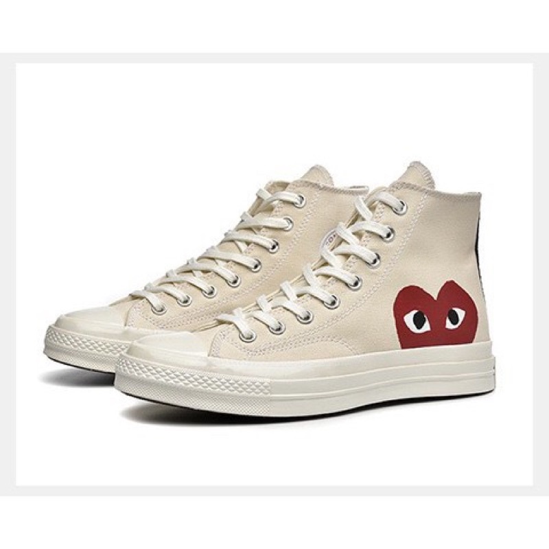 OEM Converse CDG Rei Kawakubo PLAY Love Joint 1970S Low Top high cut ...