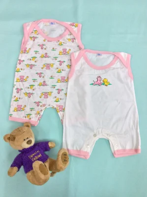 BABY'S COMFORT WEAR** 2in1 SLEEVELESS-OVERLAP-SHORT ROMPER**ASSORTED DESIGN(SELLER PICKS) *100% COTTON MATERIAL** COMFORTABLE for EVERYDAY BABIES CLOTHING NEEDS**