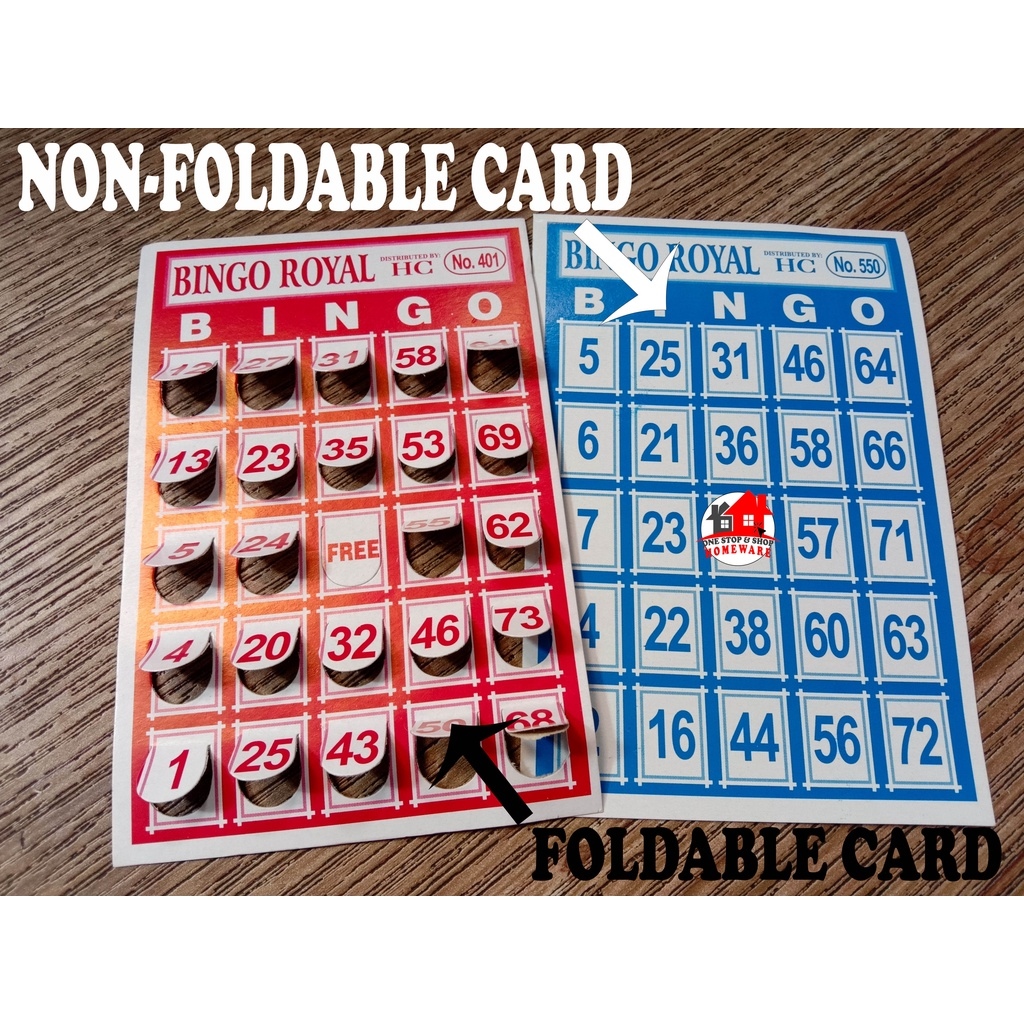 EXTRA BINGO CARDS Sold By 50s or100s Foldable and Nonfoldable BRAND