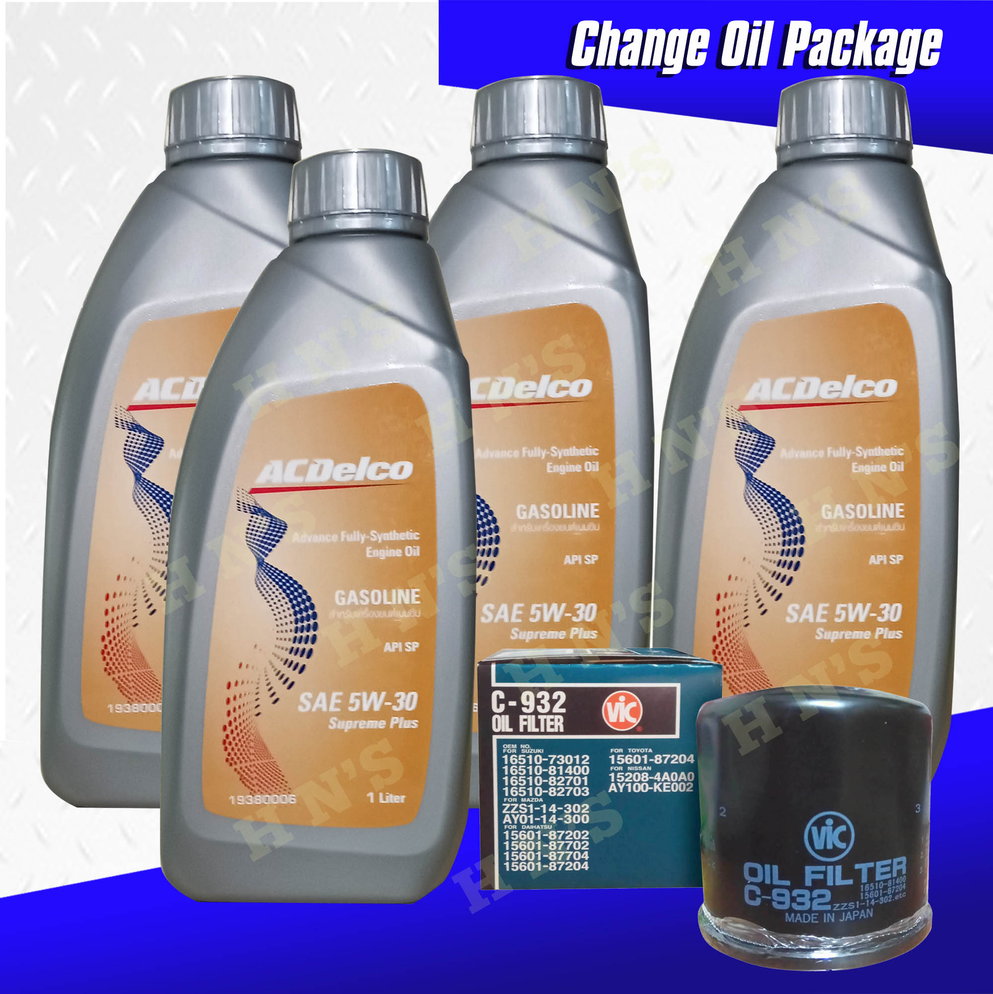 ACDelco Supreme Plus SAE API SP 5W30 Fully Synthetic Oil Change