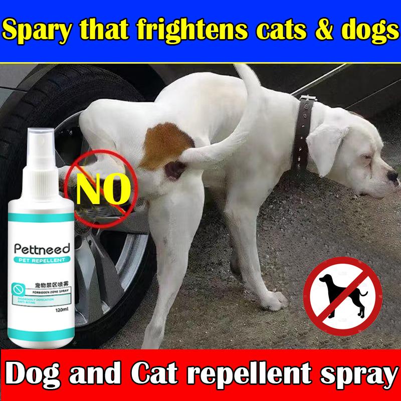 😻cat &dog smells and runs 🐱Dog & Cat Repellent Spray 120ML cat out