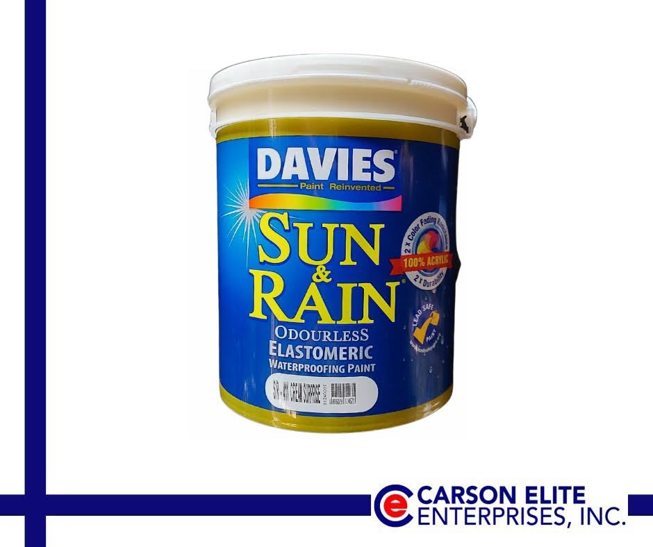 DAVIES Sun and Rain Odorless Elastomeric Waterproofing Paint 4 Liters