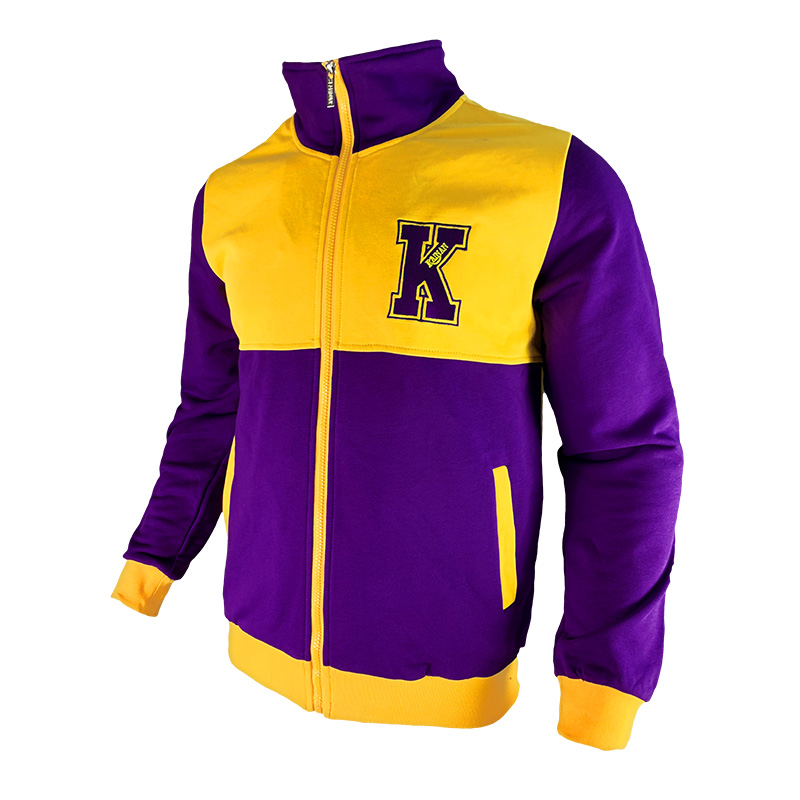 Yellow and hot sale purple jacket