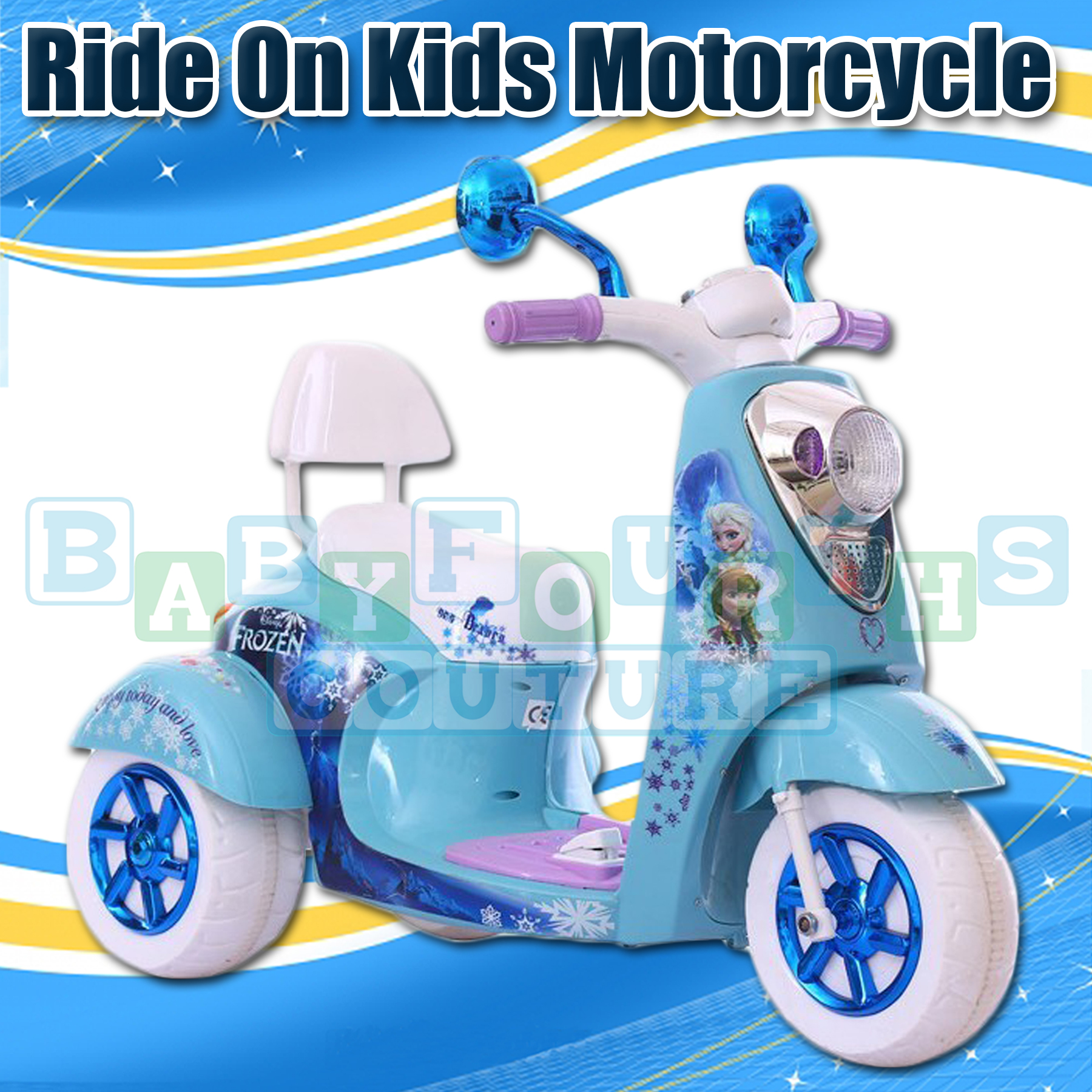 baby ride on motorbike
