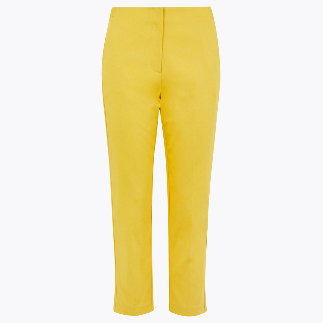 Marks u0026 Spencer Women's Mia Slim Cropped Trousers (Buttercup) | Lazada PH