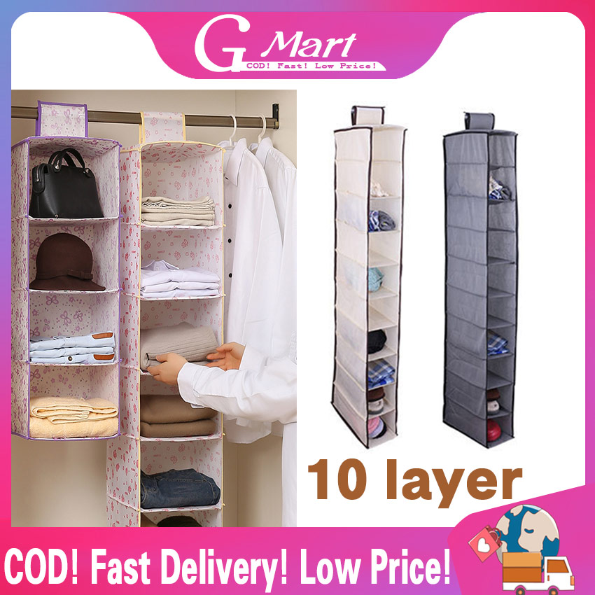Hanging Bag Creative Closet Organizer Folding Storage Of Plain Nonwoven