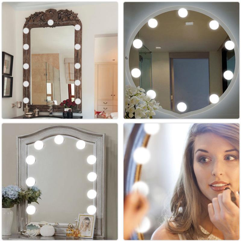 makeup mirror and lights