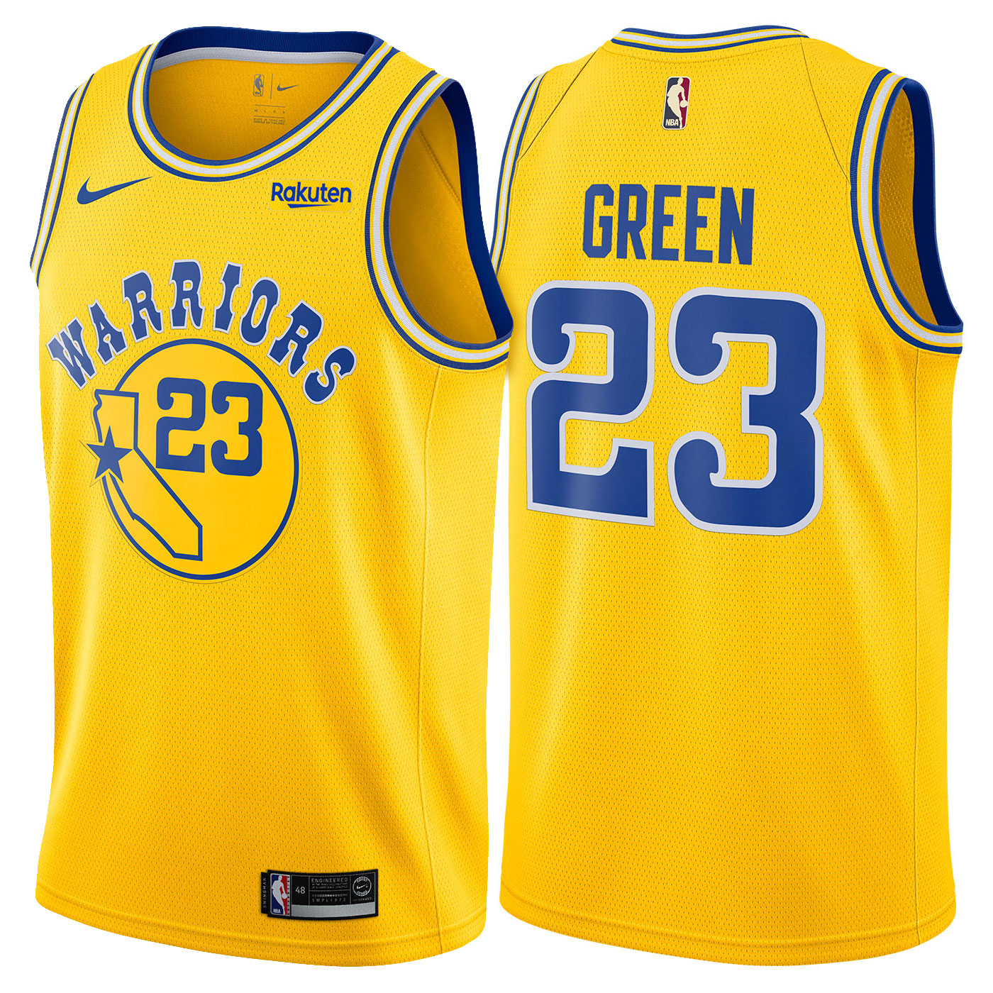 Original Nba Heat Pressed Golden State Warriors 23 Draymond Green Swingman Hardwood Classic Jersey Lazada Ph