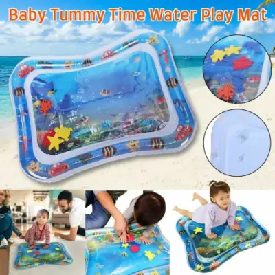 Large Size Inflatable Baby Water Mat Infant Playmat Toddler Fun Activity Play Center